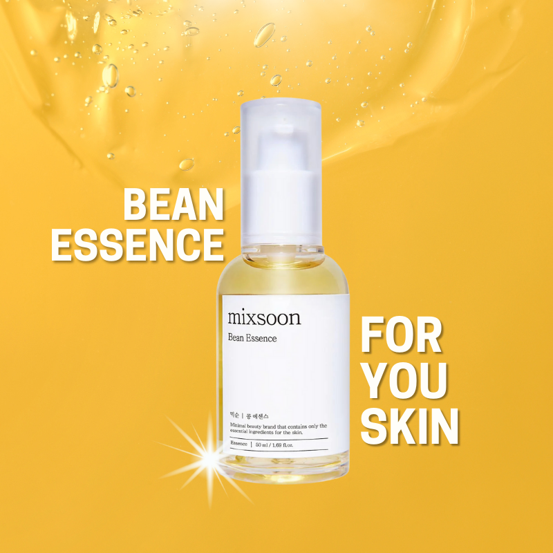 50ml Mixsoon Bean Essence – Vegan Exfoliating Hydration for Glass Skin Sebum