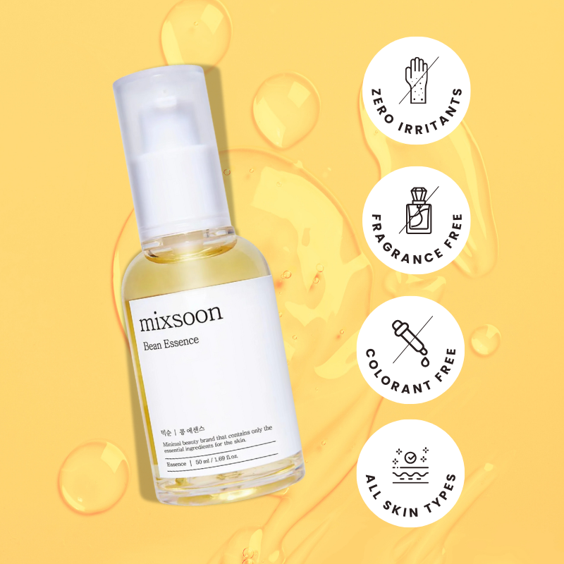 50ml Mixsoon Bean Essence – Vegan Exfoliating Hydration for Glass Skin Sebum