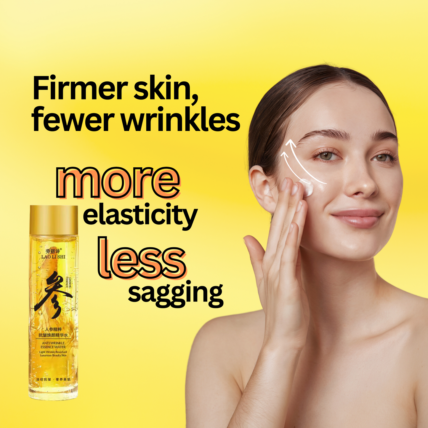 100 ml Ginseng-Polypeptid-Serum für Anti-Aging, Hautstraffung und Feuchtigkeitsversorgung